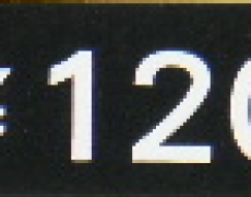 コストシール(黒地白文字/裏白) H11mm×W30