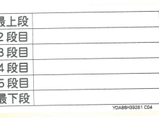 コラムラベル上段6段